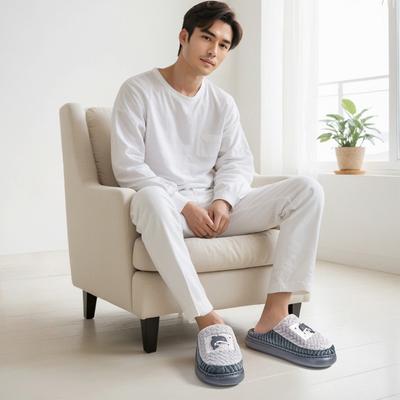 Хлопковые тапочки женские осенне-зимние новые домашние комнатные нескользящие бархатные теплые можно носить на улице пушистые тапочки мужские