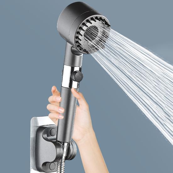 Supercharged Handheld Sprinkler Filtered Shower Head Ion Shower Drops Design Multiple Spray Modes Easy Installation Sprayer