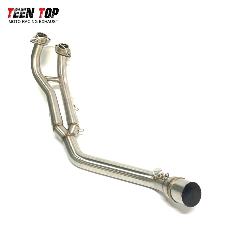 Stainless Steel Motorbike Exhaust Pipe For Yamaha Tmax500 Tmax530 Front Link Pipe Tmax 500 530 Exhaust Header Fit 51mm Muffler