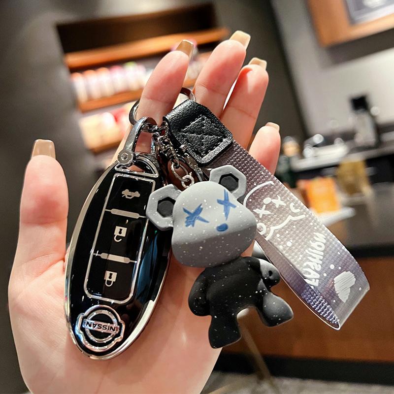 Подходит для комплекта ключей Nissan Qijun Всеобъемлющая пряжка для автомобиля Tule Loulan Teana Bluebird Xuanyi высококлассный защитный чехол-пряжка