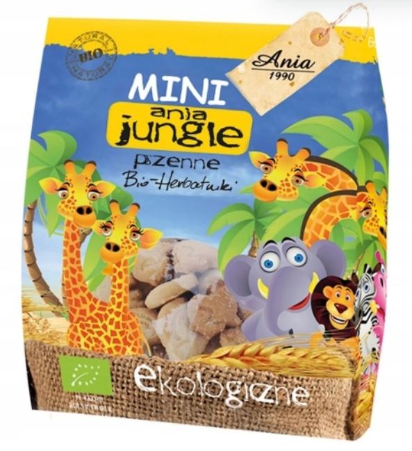 Organic Mini Jungle Biscuits Ania Mini Zoo 100g
