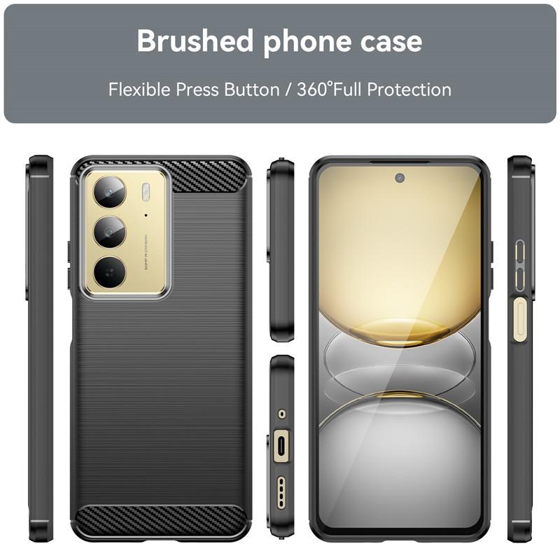 Для Realme 14X Чехол Для Realme 14X 12X 10 11 12 13 14 Pro Plus Чехол Углеродное волокно Противоударный силиконовый бампер Для Realme 14X