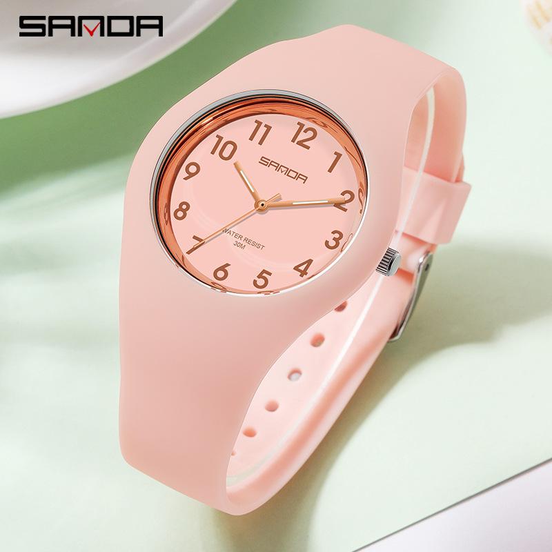 Sanda Jelly Series Jelly Series Watch Fashionable Small Fresh Quartz Watch Small Waterproof Men And Women