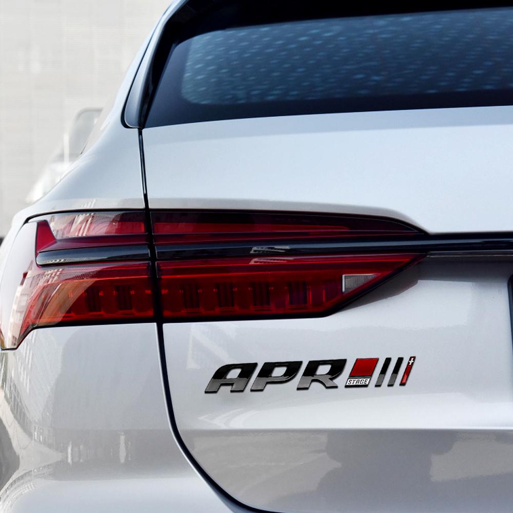 AABIN1 3D ABS APR Stage III Emblem Car Body Trunk Decor Sticker for Volkswagen Vw T5 Cc Scirocco Tiguan Mk2 Polo 6R Jetta Mk6 Gti Golf