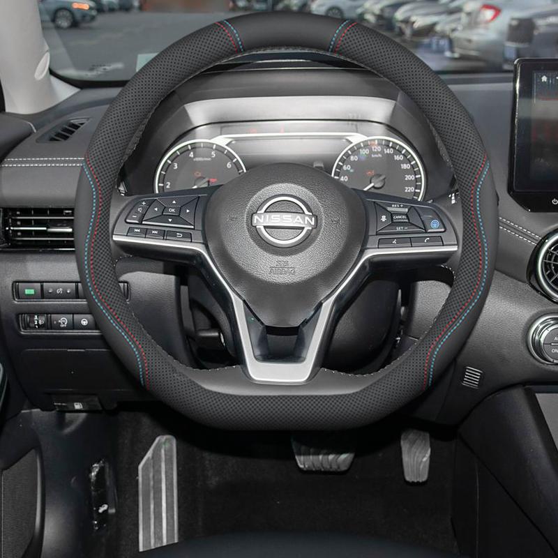 Чехол на руль Nissan Sylphy 14-го поколения - Противоскользящий, Без запаха, Кожаный, Не требует шитья