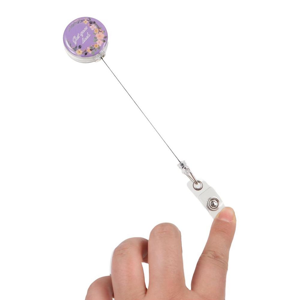 Зажим для значка 'Осенний венок' Защищенный от падения Держатель для значка медсестры Портативный держатель для именной карточки Офисные принадлежности