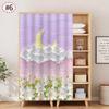 Self-adhesive Cabinet Curtain Oil Painting House Furniture Short Curtains Dustproof Cupboard Wardrobe Cover Kitchen Half-Curtain