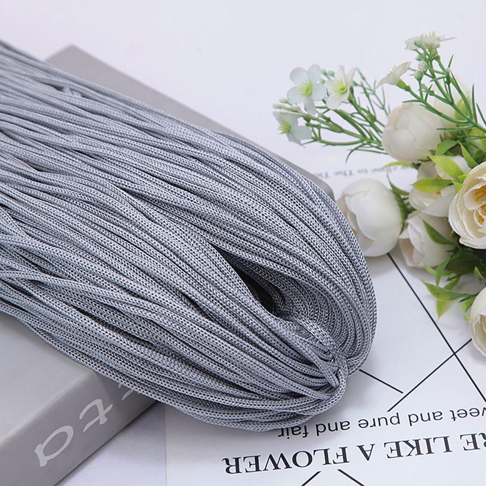 Textured 200M 3mm DIY Macrame Rope Hand-Woven Hat Bag Shoe Doll Nylon Cord Hollow Line Handicrafts Thread