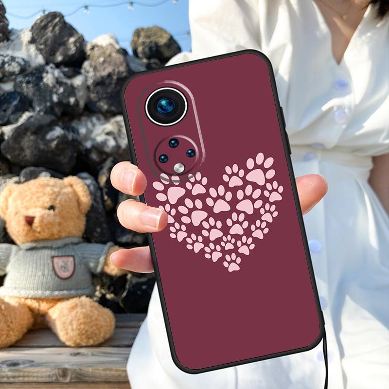 Cat Dog Paws Case For Honor X9b X8b X8 X9 X6a X7a X8a X9a Honor Magic 6 5 Pro 50 70 90 Lite Back Cover