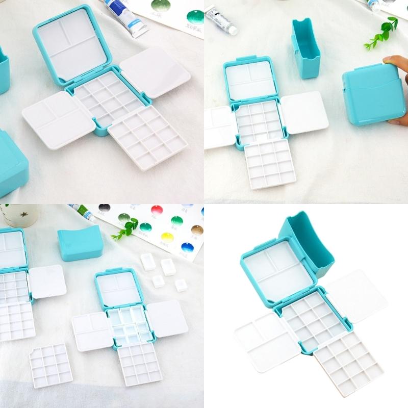 Пустая коробка для акварели Пустая палитра для акварели Дорожная палитра для акварели с палитрой Аксессуары для рисования