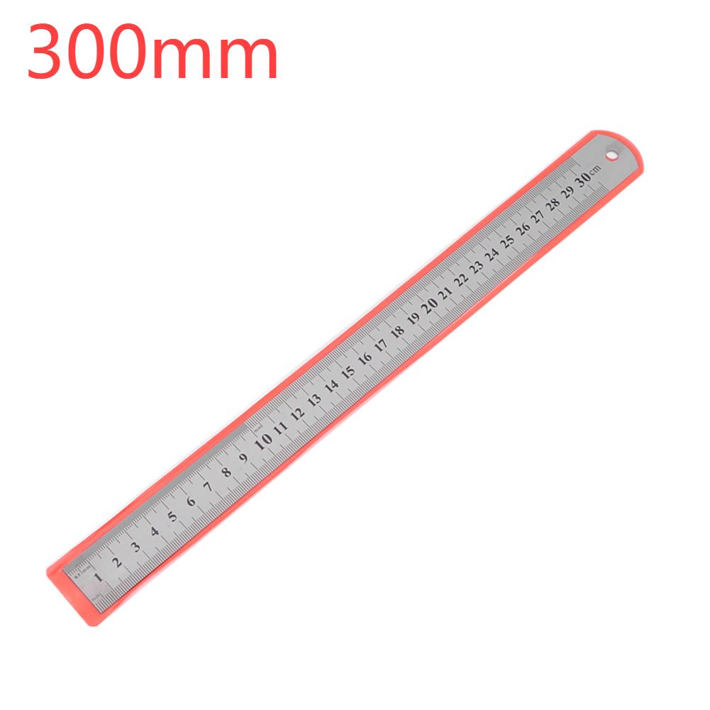 Прямая линейка из нержавеющей стали, двухсторонняя, прецизионная, измерительная линейка, шкала, аксессуары для метрической линейки 15-40 см