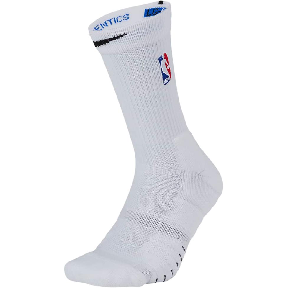 Nike Белые носки NBA Elite Quick Crew Баскетбольные носки Унисекс 1 пара Белый SX7037-104