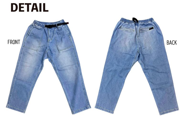 Брюки Gramicci из эластичного денима свободного кроя, зауженные к низу, длиной 9/10, G5SU-P082 (S, МЕДУЗЫ)