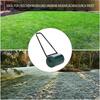 30 L Garden Lawn Roller with Water/Sand Filled Drum, Heavy Duty Steel Lawn Push Rolling Tool, Dark Green