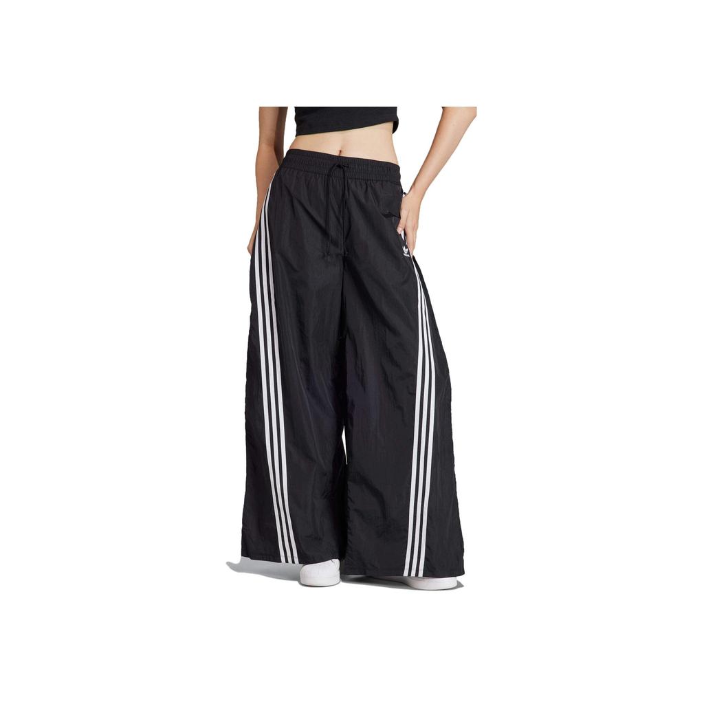 Adidas Originals Logo Print Loose-Fit Sweatpants Women Bottoms Black IV9335