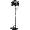 Basketball Hoop, Outdoor, Adjustable Height 197.5-254 Cm, Freestanding, Wheels, Base, Black