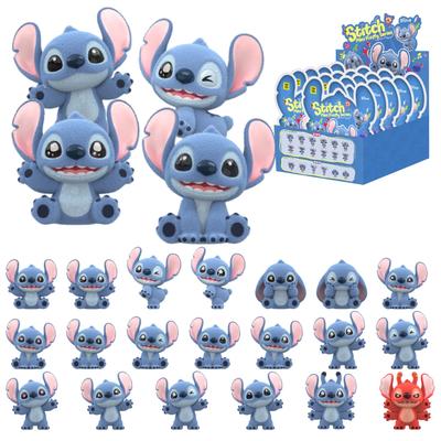 ЛУЧШАЯ ИГРУШКА Disney Fluffy Series Коробка с сюрпризом Мягкий винил День рождения Персонаж Диснея на выбор "Мини Стич" [В ассортименте 30] Фигурки, Игрушки, Подарок, Презент,