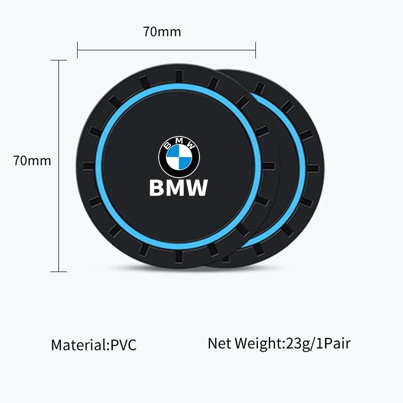 New Car Silicone Coasters Centre Console Water Centre Console Cup Non-Slip Mats Car Accessories For BMW E46 E90 G60 G20 G30