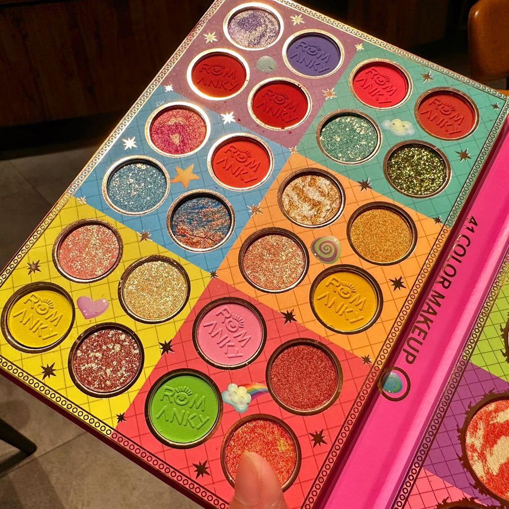 Палитра теней «три в одном», 41 цвет, многофункциональная палитра теней для сценических выступлений