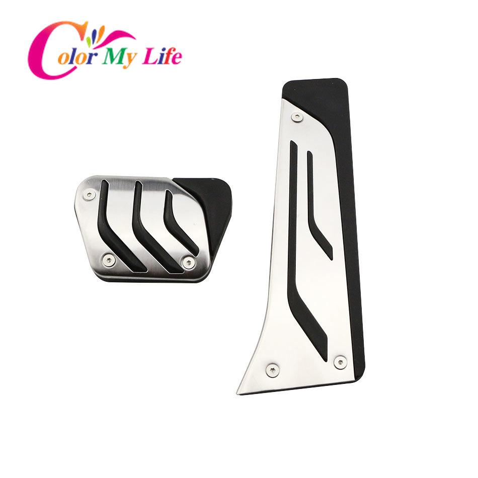 Чехол на педаль автомобиля с левым рулем без сверления для BMW 5, 6, 7 серии E65 E67 E68 F01 F02 F10 F11 F07 F12 F13, подставка для сцепления газового тормоза с левым рулем