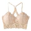1 Pc Women Hollow Out Bralette Solid Color Beauty Back Lace Underwear Sexy Vest Female Add Pad Wireless Bra Seamless Lingerie ZH