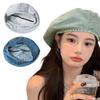 Female Beret Hat Teens Girl Denims Bonnet Cap Cool Octagonal Hat Spring Sunproof Hat Women Headwrap Fashion Painter Cap