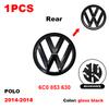 ABCD1 VW Car Front Grill Badge Rear Trunk Lid Emblem Logo 6C0853600 Auto Accessories For Volkswagen Polo 6 6C 2014 2015 2016 2017 2018