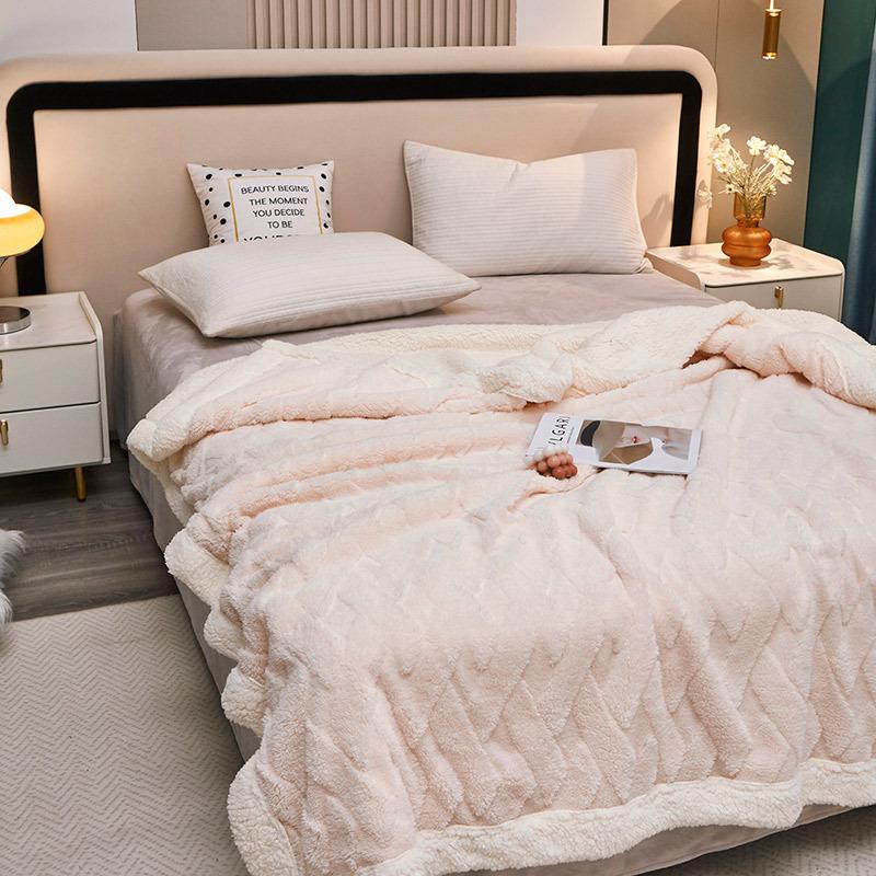 Толстое зимнее одеяло, мягкие теплые шерстяные одеяла для кроватей, плед, кашемировое термоодеяло с бараниной, покрывало