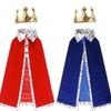 Kids & Adults Halloween Royal Cloak Costume for Festival & Masquerade