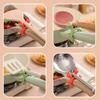 Silicone Spatula Rack Crab Shaped Heat-Resistant Pot Clip Spoon Rest Stove Top Spatula Holder Anti Scalding Overflow Pot Holder