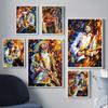 New Graffiti Art Figure Poster Saxophone Guitar Soloist Abstract Canvas Painting Office Living Room Bedroom Home Decoration Mural No Frame