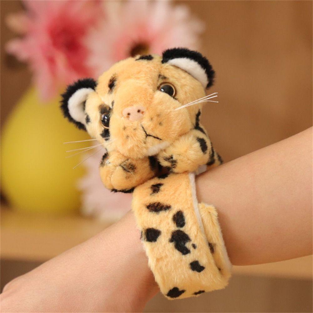 Jungle Animal Cartoon Slap Bracelet Clap Circle Stuffed Animal Wristband Gift Toy Children Gifts