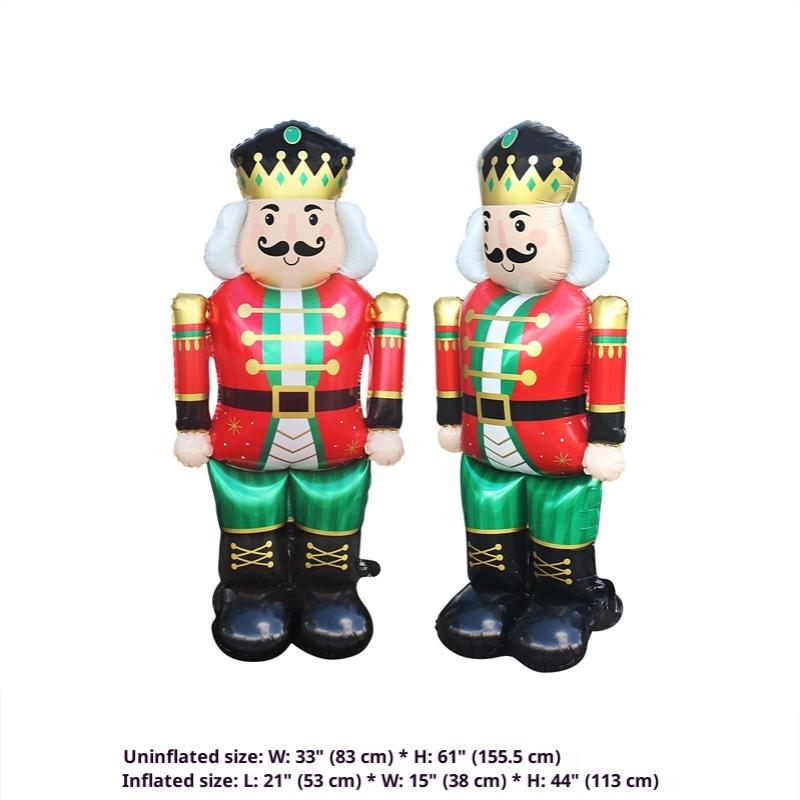 1 шт. Санта Клаус Снеговик Навидад Большой стоящий воздушный шар Год Пряничный человечек Стоящие Рождественские фольгированные шары Товары для вечеринки