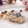 Crystal Charm Crystal Car Key Chain Mini Metal Keychain Creative Handbag Decoration Pendant  Gifts