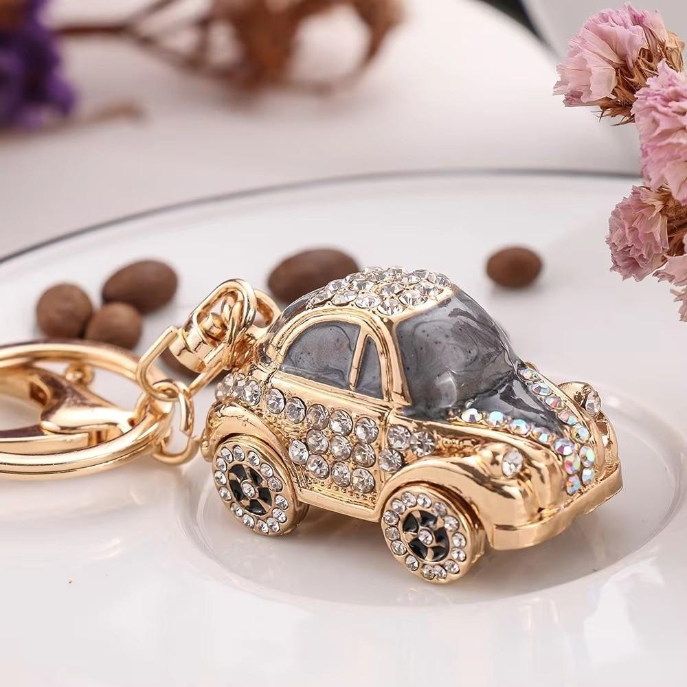 Crystal Charm Crystal Car Key Chain Mini Metal Keychain Creative Handbag Decoration Pendant Gifts