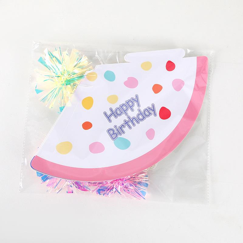 6pcs Happy Birthday Paper Hats Boy Girl Birthday Party Decoration Supplies Kids Gift Favors Photo Props