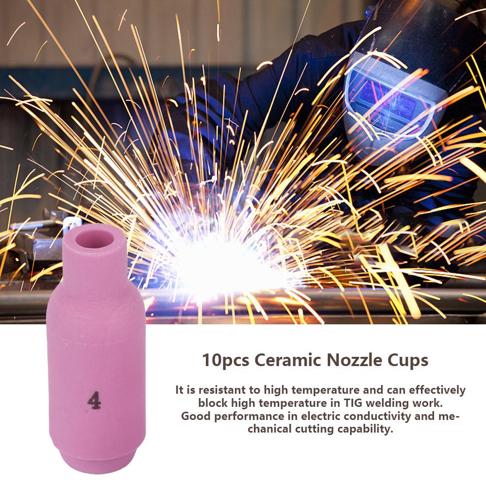 10 шт. Керамические сопла 10N50-10N46 #4-#8 для TIG-горелок WP-17Celsius18Celsius26(10N50 6,5 мм)