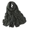 Women Headscarf Solid Color Soft Breathable Wide Head Wrap Versatile