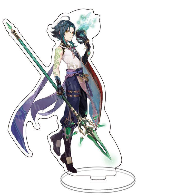 Genshin Impact Барбатос Кэцин Барбара Хутао Акриловая подставка для фигурки Идеально для декора