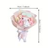 Sanrio Реалистичный Букет из Мыла Hello Kitty Мультяшный Вечные Реалистичные Розы Праздничное Собрание Подарки на Праздник Ручная Работа Подарок