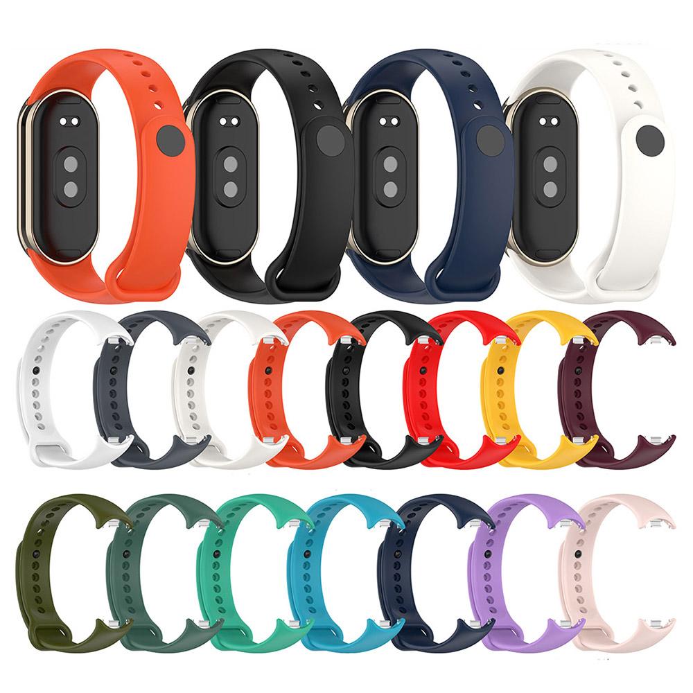 Силиконовый ремешок для Xiaomi Mi Band 9/8 NFC - Прочный, гибкий и удобный