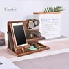 Phone Charging Stand Wooden Desk Organizer Rack Stable Groove Design Mobile Phone Holder for Home Room