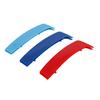 3PCS for BMW X1 Series U11 2023 Car 3D M Styling Front Grille Cover Trim Bumper Strips Stickers Cover External Accessories