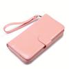 Women 3 Fold Wallet Money Clip High Quality Wristlet Clutch Leather Long Purse Female Card Holder