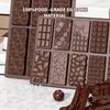 Dubai Chocolate Bar Mold for Filling Pistachio Small Candy Bar Molds Silicone Christmas Chocolate Molds for Stuffed Bar Thick