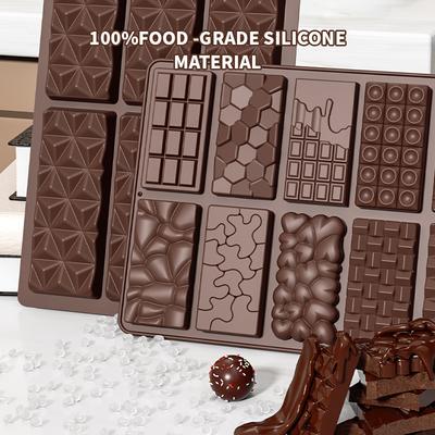 Форма для шоколадных батончиков Dubai Chocolate Bar для наполнения фисташками Маленькие формы для конфет Силиконовые рождественские формы для шоколада с начинкой Толстые