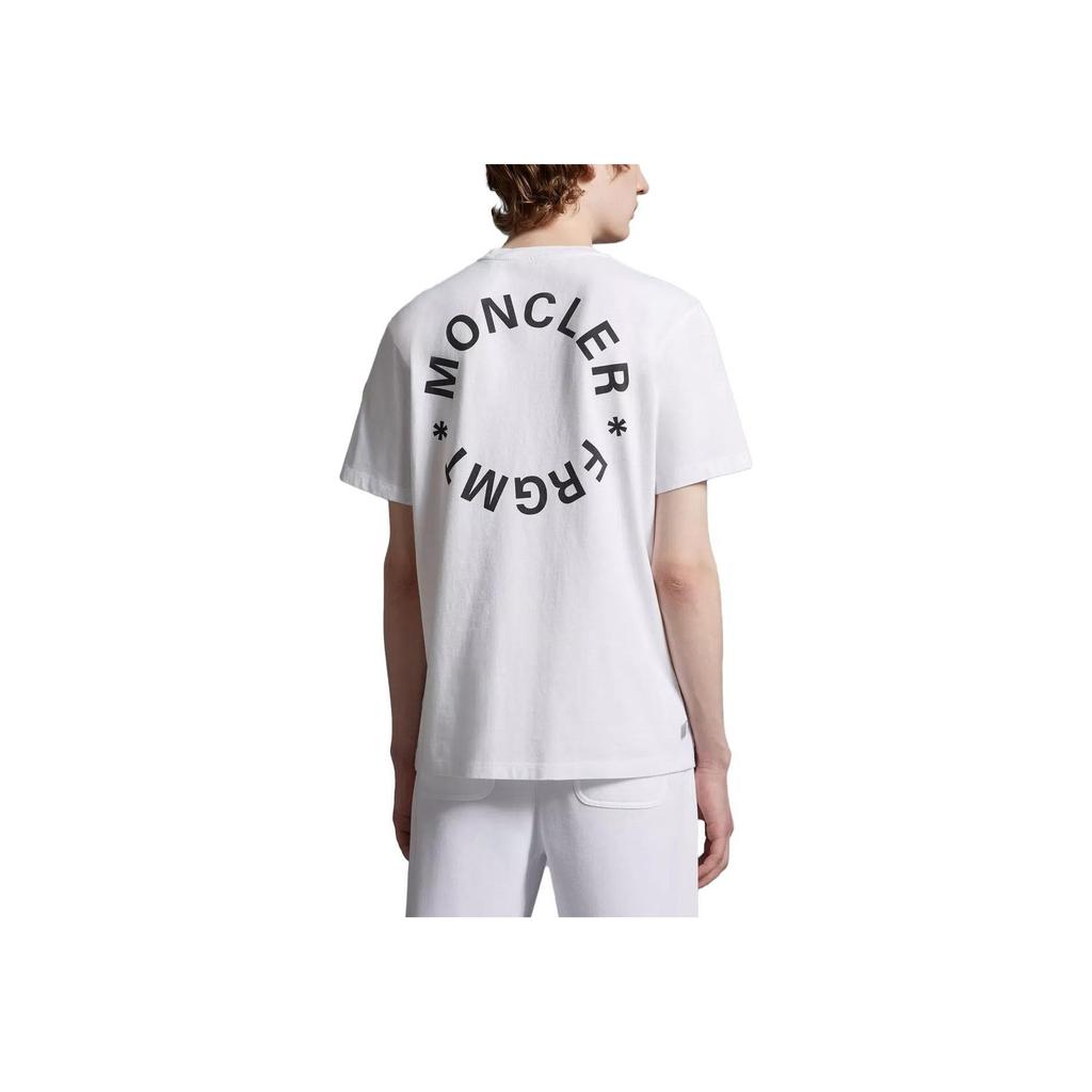 Moncler X Frgmt Collaboration Ss23 Logo Short Sleeve T-Shirt Unisex Tops White I209U8C00002M3265001