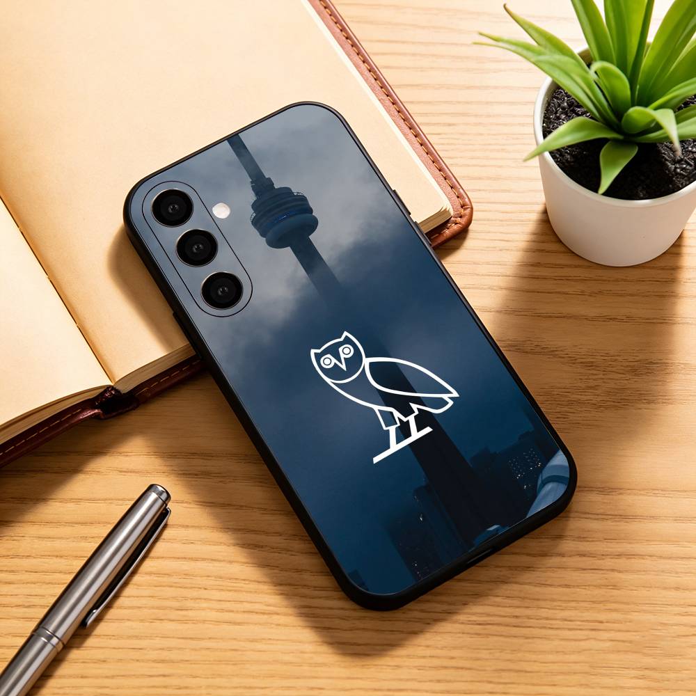 OWL-l D-Drake OvO Чехол для телефона Samsung Galaxy A73,A72,A71,A70,A53,A52,A51, Мягкий силиконовый черный чехол