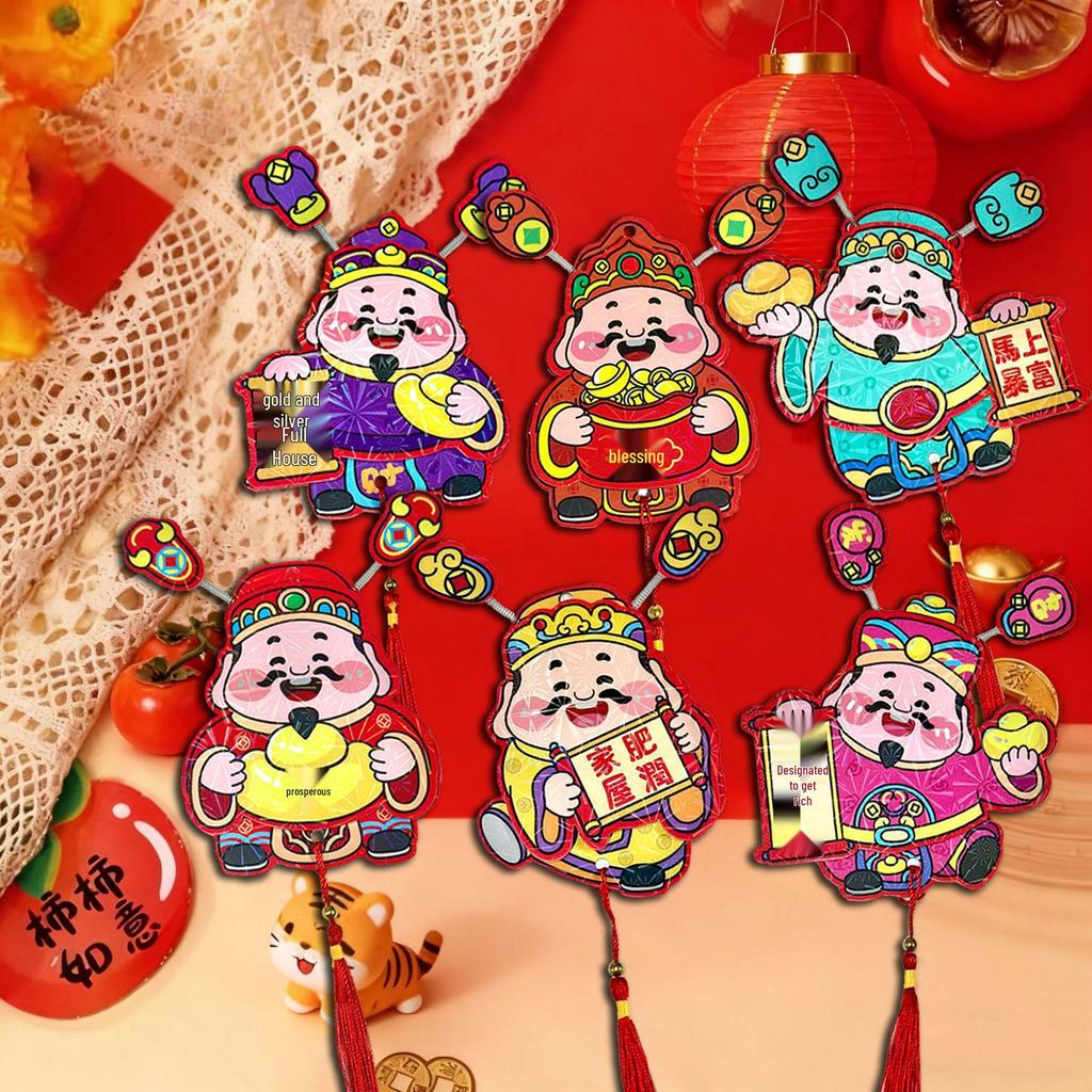 2026 Бог Богатства Магнит на холодильник: Милые трясущиеся ушки для Праздника Весны и Нового года