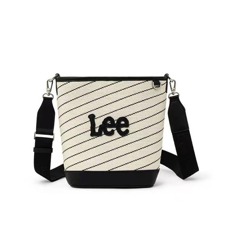 New Lee Fabric Crossbody Bag, Shoulder Bag, Adjustable Strap Regular Women's Ecru LE240071M-903